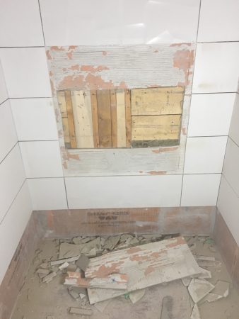 Tile Disasters & Repairs - Grab Bar Cutout - Mt. Newton