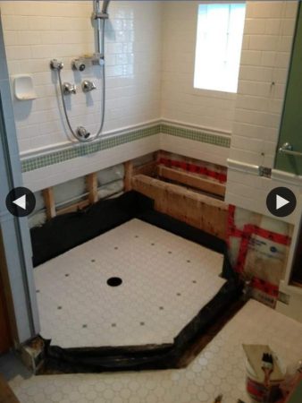 Tile Disasters & Repairs - Steam Room Rebuild - Demo Complete - Oak Bay