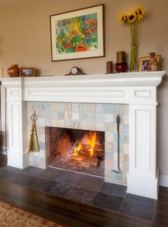 Stone Fireplace Surround and Hearth - Landsdowne - Times Colonist Photo