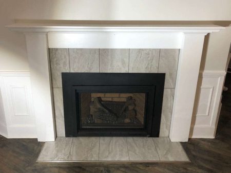Grey Tile Fireplace - D