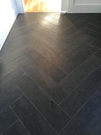 Herringbone Pattern Porcelain Floor Tile