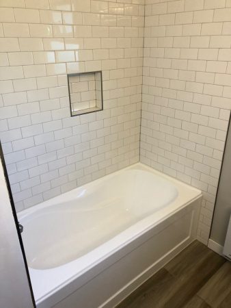 Subway Tile Shower with Niche Box 2 - Hillside