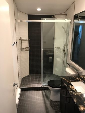 2x2" Mosaic Tile Shower and Bathroom Floor - The Edge Condos