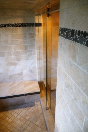 Travertine Spa Steam Room - Right View - Royal Bay
