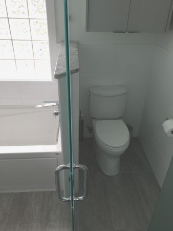 Glass Door Open - Toilet Closet - Feltham