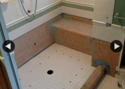 Tile Disasters & Repairs - Steam Room Rebuild - Schluter Kerdi Waterproofing - Oak Bay