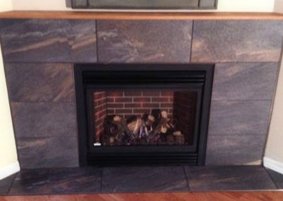 Tile Fireplace Surround with Mantle - Victoria
