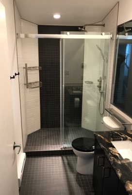 2x2" Mosaic Tile Shower and Bathroom Floor - The Edge Condos