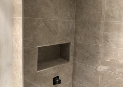 Tile Shower with Niche Box - Bear Mountain Condos