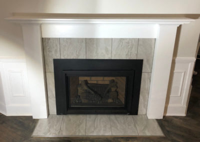 Grey Tile Fireplace - D